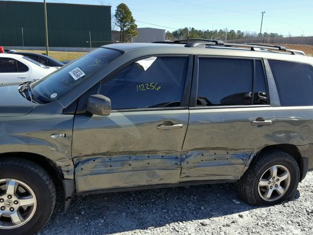 5FNYF28558B004104 - 2008 HONDA PILOT EXL GREEN photo 10