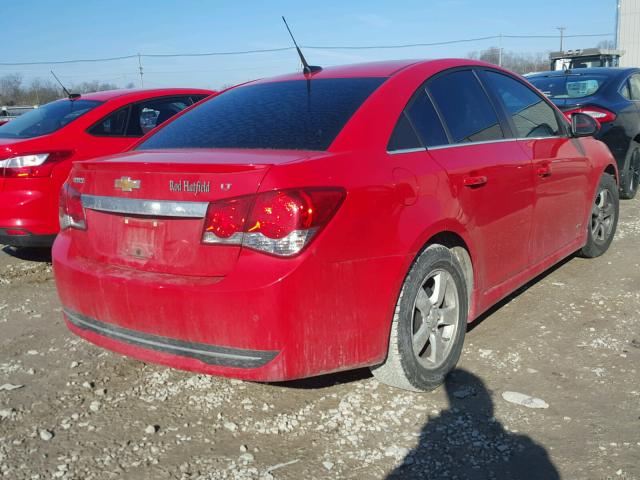 1G1PF5SC3C7182959 - 2012 CHEVROLET CRUZE LT RED photo 4