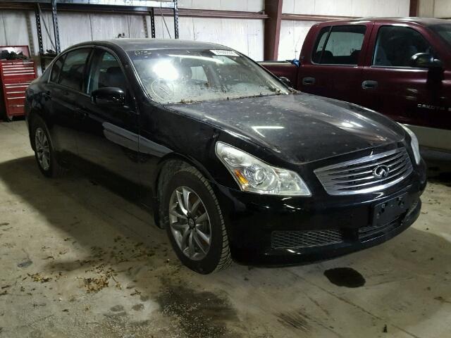 JNKBV61F68M274211 - 2008 INFINITI G35 BLACK photo 1