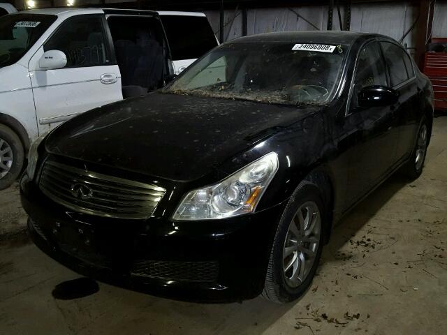 JNKBV61F68M274211 - 2008 INFINITI G35 BLACK photo 2