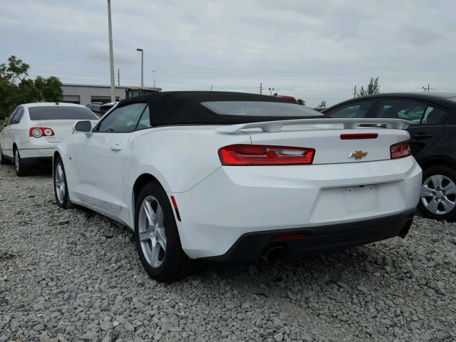 1G1FB3DX2J0127114 - 2018 CHEVROLET CAMARO LT WHITE photo 3