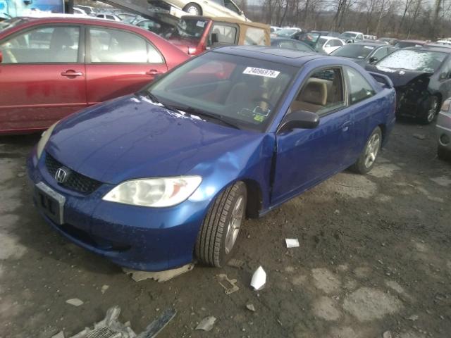 1HGEM21964L050023 - 2004 HONDA CIVIC EX 蓝色 照片 2