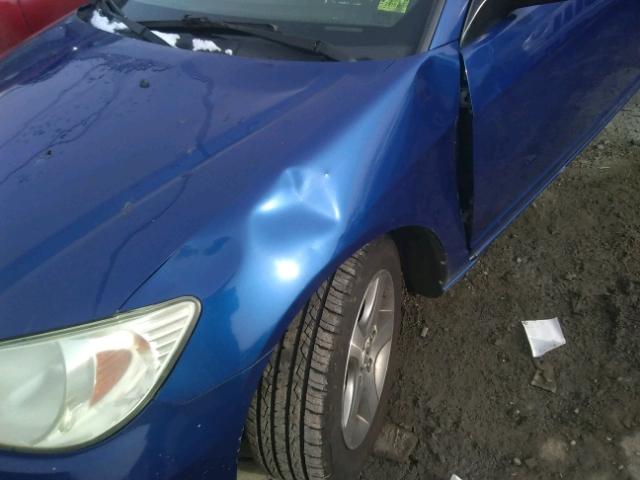 1HGEM21964L050023 - 2004 HONDA CIVIC EX 蓝色 照片 9