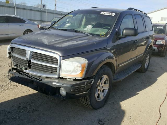 1D4HB58N54F139377 - 2004 DODGE DURANGO LI GRAY photo 2