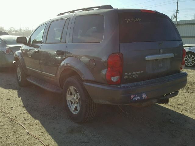 1D4HB58N54F139377 - 2004 DODGE DURANGO LI GRAY photo 3