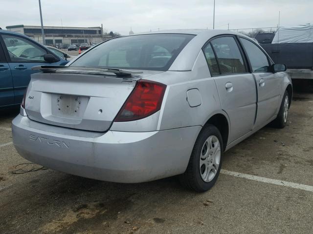 1G8AJ52F04Z135037 - 2004 SATURN ION LEVEL SILVER photo 4