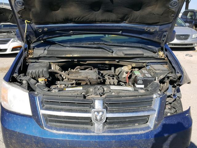 2D4RN5D17AR216298 - 2010 DODGE GRAND CARA BLUE photo 7