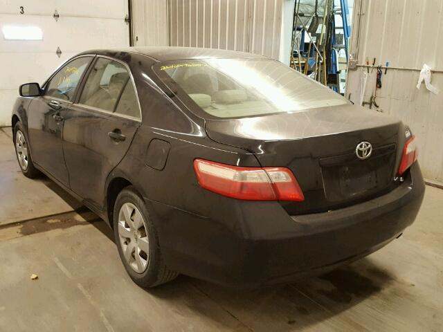 4T1BE46K79U856343 - 2009 TOYOTA CAMRY BASE BLACK photo 3