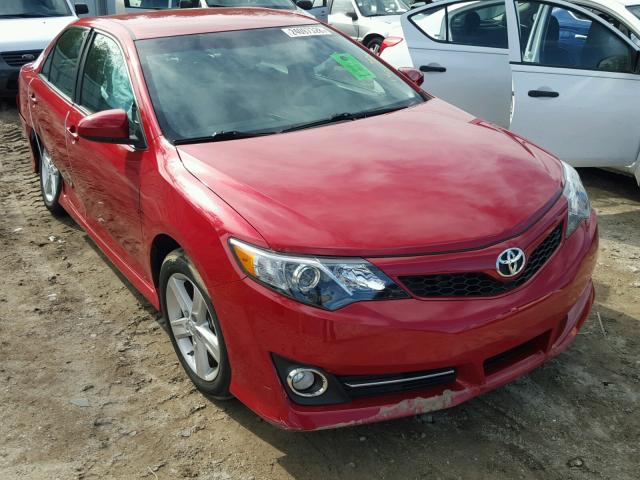 4T1BF1FK2DU660802 - 2013 TOYOTA CAMRY L RED photo 1