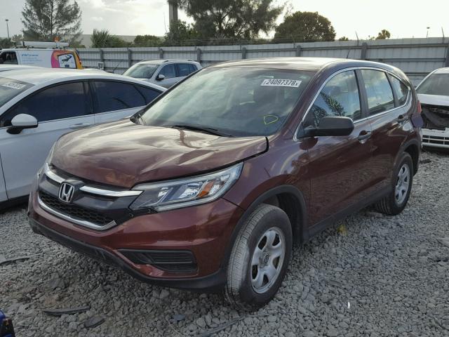 2HKRM3H35FH526518 - 2015 HONDA CR-V LX BROWN photo 2