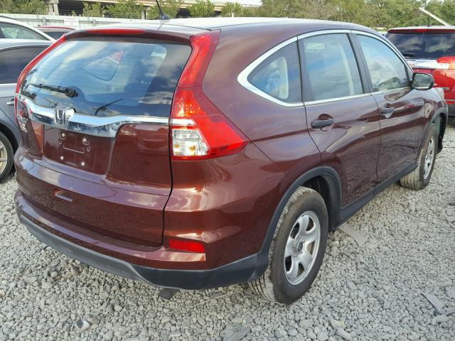 2HKRM3H35FH526518 - 2015 HONDA CR-V LX BROWN photo 4