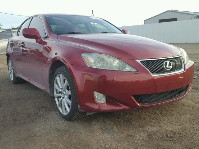 JTHCK262165003964 - 2006 LEXUS IS 250 RED photo 1