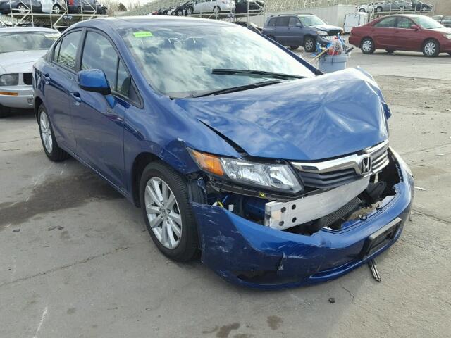 19XFB2F86CE001243 - 2012 HONDA CIVIC EX BLUE photo 1