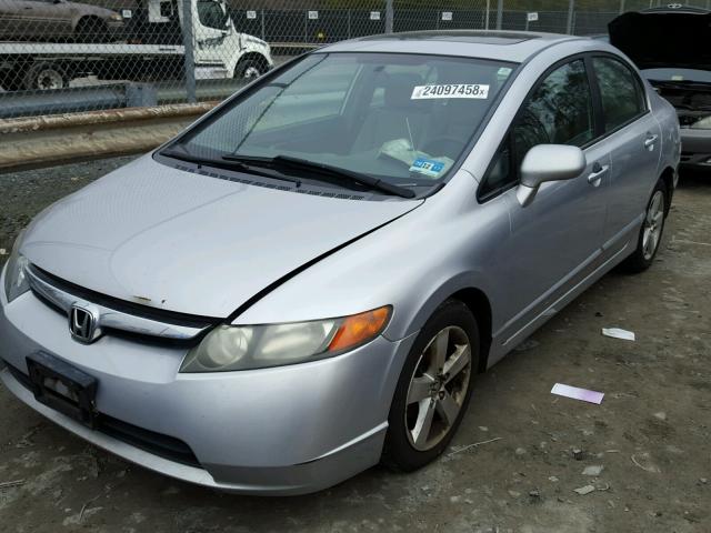 1HGFA16847L039551 - 2007 HONDA CIVIC EX GRAY photo 2