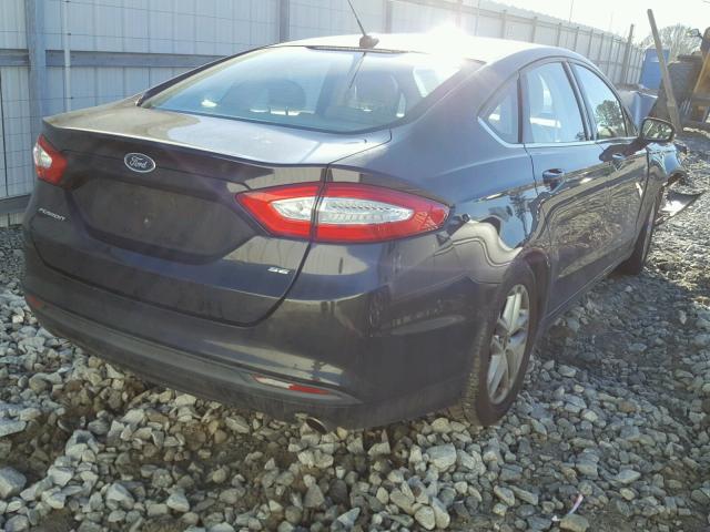 3FA6P0H72DR264114 - 2013 FORD FUSION SE BLACK photo 4