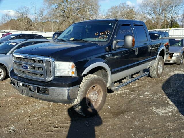 1FTSW21555EC49630 - 2005 FORD F250 SUPER BLACK photo 2