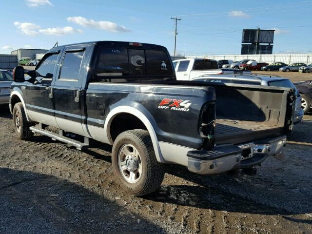 1FTSW21555EC49630 - 2005 FORD F250 SUPER BLACK photo 3