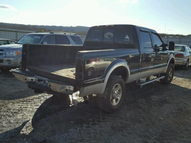 1FTSW21555EC49630 - 2005 FORD F250 SUPER BLACK photo 4