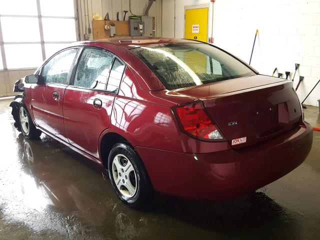 1G8AG52F14Z231032 - 2004 SATURN ION LEVEL RED photo 3