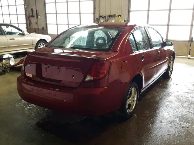 1G8AG52F14Z231032 - 2004 SATURN ION LEVEL RED photo 4