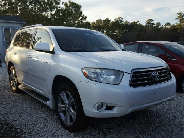 JTEDS43A882057968 - 2008 TOYOTA HIGHLANDER WHITE photo 1