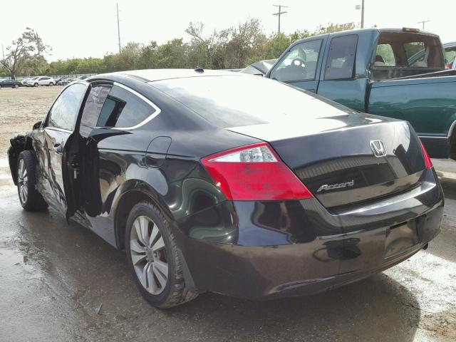 1HGCS12849A017764 - 2009 HONDA ACCORD EXL BLACK photo 3