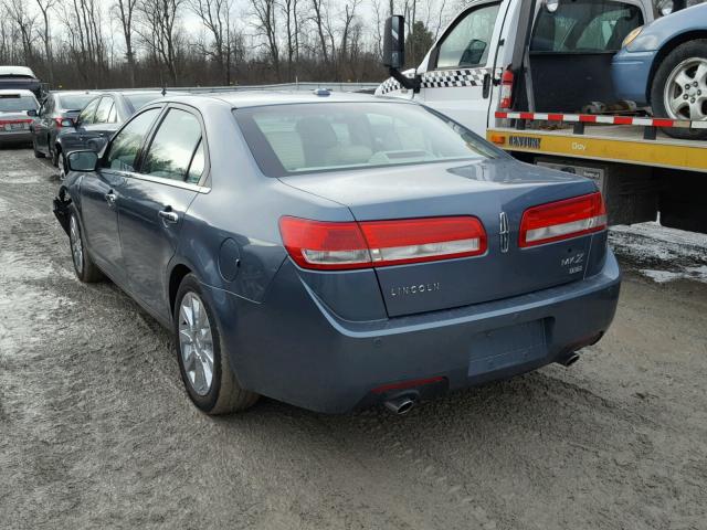 3LNHL2JC9BR752745 - 2011 LINCOLN MKZ BLUE photo 3