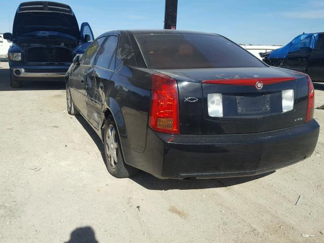1G6DM57N730170416 - 2003 CADILLAC CTS BLACK photo 3