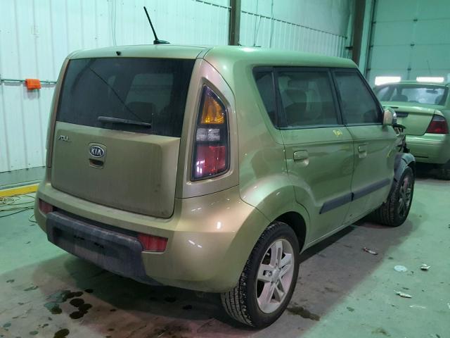 KNDJT2A22A7066436 - 2010 KIA SOUL + GREEN photo 4