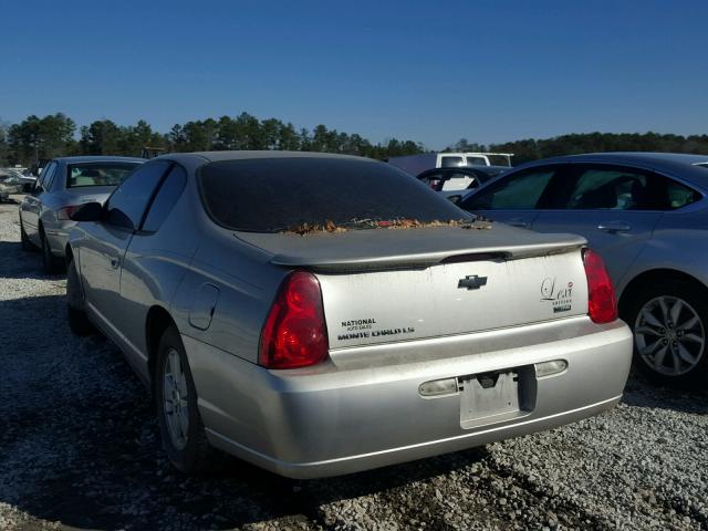 2G1WJ15K079161741 - 2007 CHEVROLET MONTE CARL SILVER photo 3