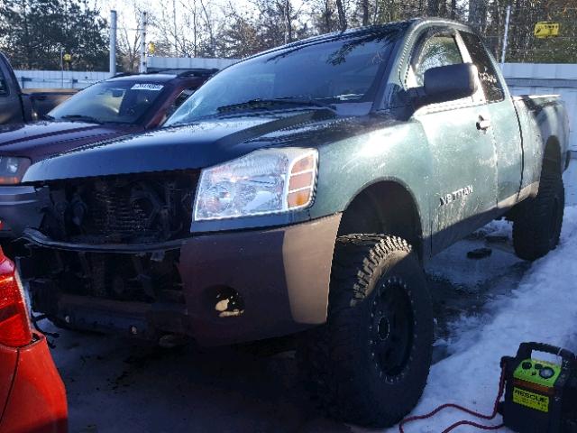 1N6AA06B46N523492 - 2006 NISSAN TITAN XE BLUE photo 2