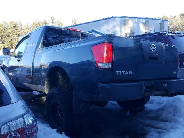 1N6AA06B46N523492 - 2006 NISSAN TITAN XE BLUE photo 3