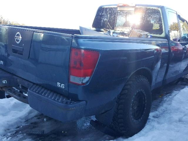 1N6AA06B46N523492 - 2006 NISSAN TITAN XE BLUE photo 4