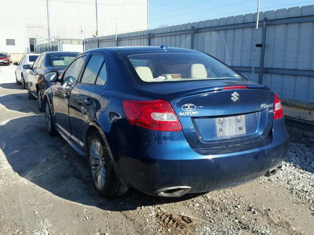 JS2RF9A80C6101142 - 2012 SUZUKI KIZASHI SP BLUE photo 3