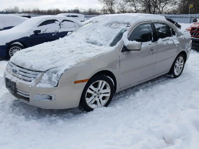 3FAHP08199R195594 - 2009 FORD FUSION SEL BEIGE photo 2