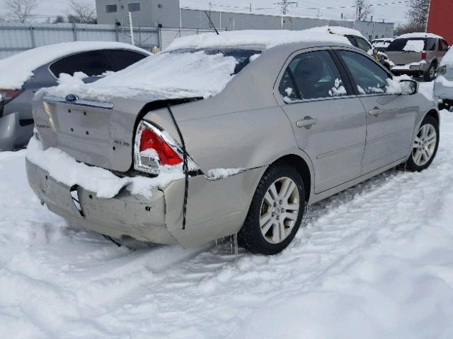 3FAHP08199R195594 - 2009 FORD FUSION SEL BEIGE photo 4