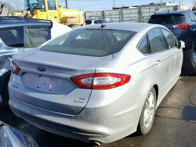 3FA6P0HD3FR267273 - 2015 FORD FUSION SE SILVER photo 4