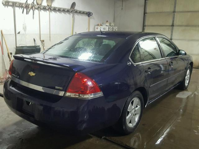 2G1WT58K789245392 - 2008 CHEVROLET IMPALA LT BLUE photo 4