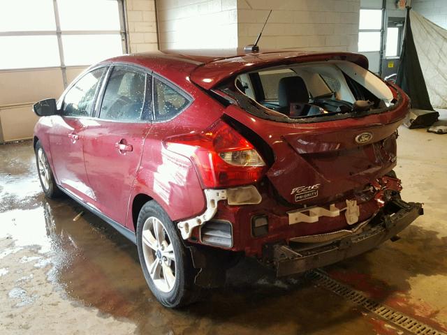 1FADP3K27EL367616 - 2014 FORD FOCUS SE RED photo 3