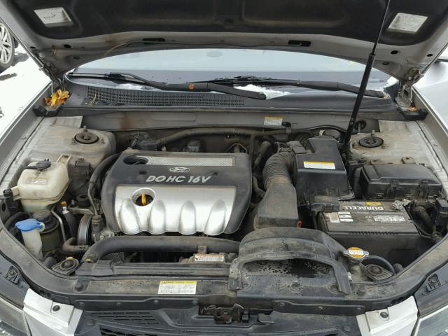 5NPEU46CX6H173409 - 2006 HYUNDAI SONATA GLS SILVER photo 7