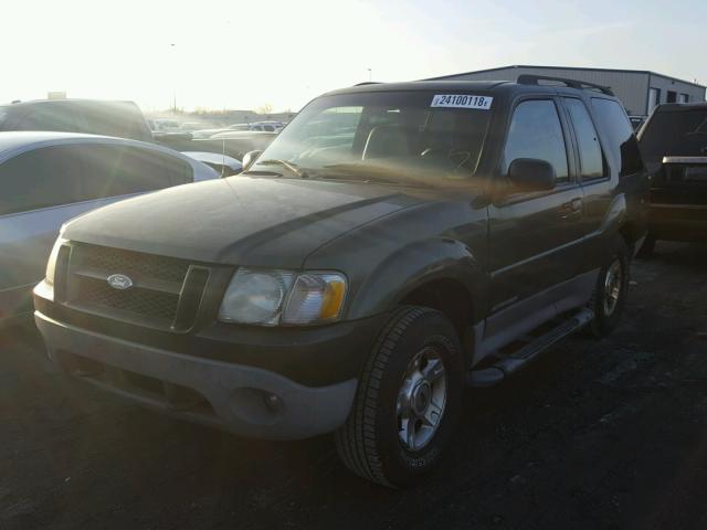 1FMCU60E91UC76859 - 2001 FORD EXPLORER S GREEN photo 2