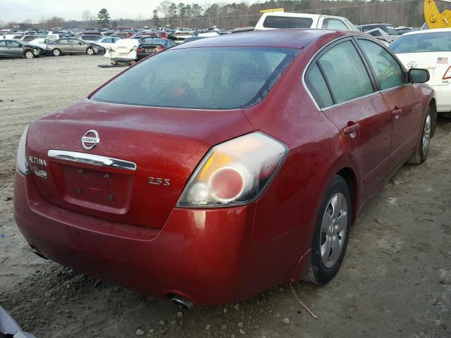 1N4AL21E47C131979 - 2007 NISSAN ALTIMA 2.5 BURGUNDY photo 4