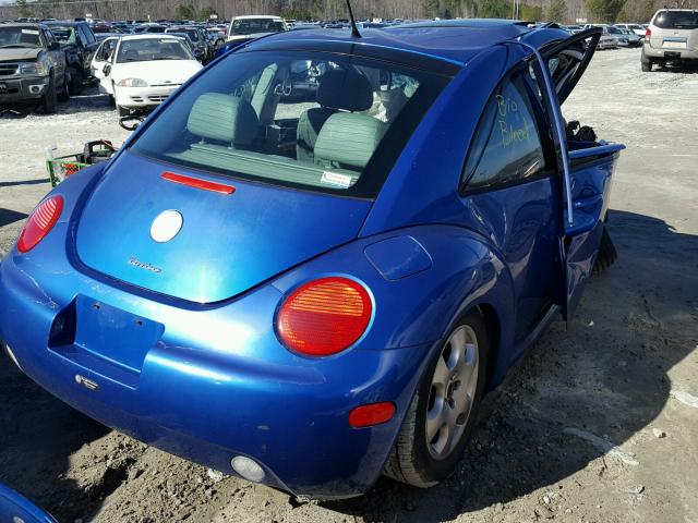 3VWDD21C13M435943 - 2003 VOLKSWAGEN NEW BEETLE BLUE photo 4