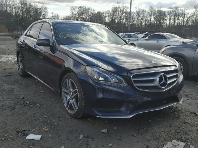 WDDHF5KB7GB300975 - 2016 MERCEDES-BENZ E 350 BLUE photo 1