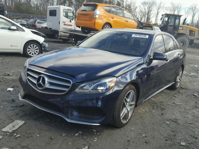 WDDHF5KB7GB300975 - 2016 MERCEDES-BENZ E 350 BLUE photo 2