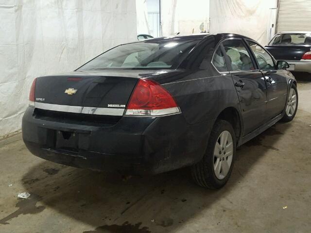 2G1WA5EN9A1249887 - 2010 CHEVROLET IMPALA LS BLACK photo 4