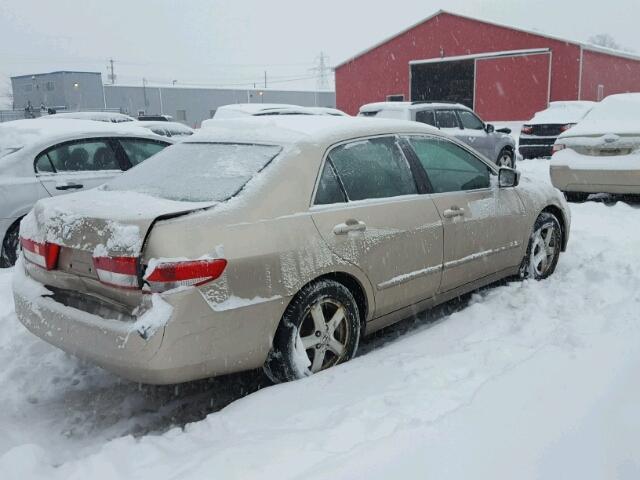 1HGCM56634A808211 - 2004 HONDA ACCORD EX BEIGE photo 4