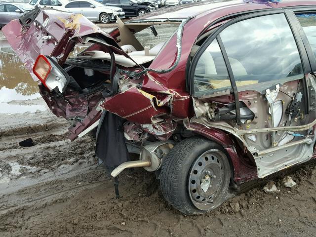1HGES26752L023521 - 2002 HONDA CIVIC EX Bordo foto 9