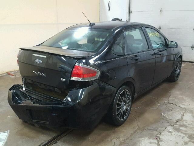 1FAHP3GN5AW148991 - 2010 FORD FOCUS SES BLACK photo 4