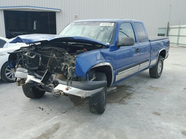 1GCEK19V53E272863 - 2003 CHEVROLET SILVERADO BLUE photo 2